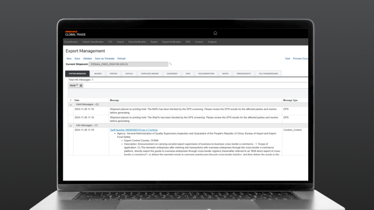 Export Management | ONESOURCE | Singapore | Thomson Reuters