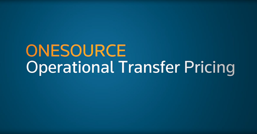 Operational transfer pricing