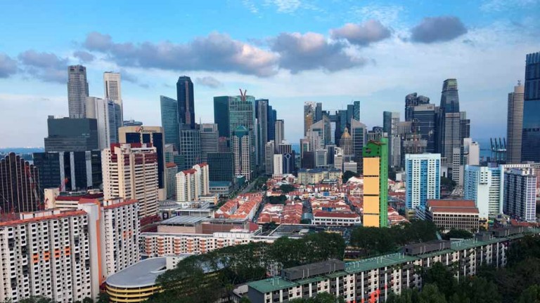 A view of the skyline of Singapore March 26, 2017. Picture taken March 26, 2017