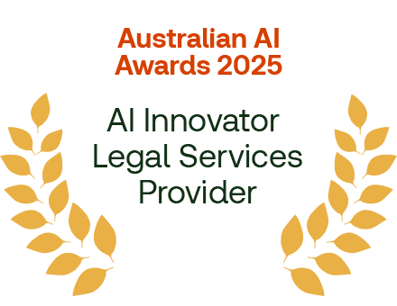 The image of award - Australian AI Awards 2025 - AI Innovator Legal Services Provider