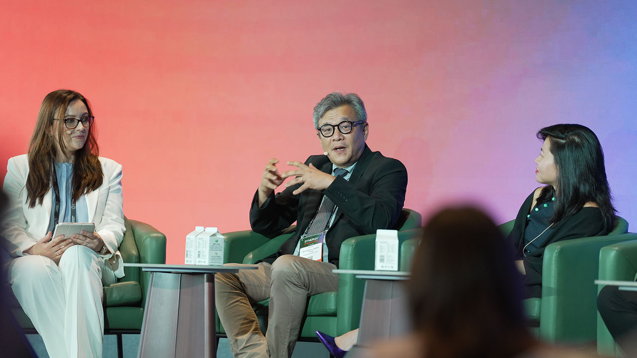 Tyrilly Csillag, Professor Jungpil Hahn, and  Li Fangyi