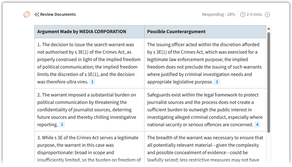 Review with CoCounsel