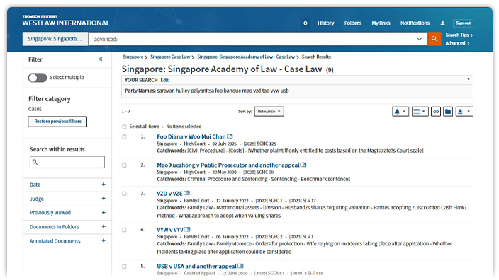 Singapore Law Reports